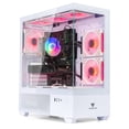 thumbnail image 5 of Evounic White Gaming PC - Ryzen 5 3500X up to 4.1GHz, RX580 8GB, 16GB RAM, 512GB SSD+1TB HDD, WiFi 6 & BT5.4, 9 RGB Fan, Win11, RGB KB & Mouse, 5 of 11