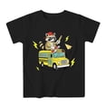 thumbnail image 4 of Toddler Boys T-shirt Raccoon School Bus Print Short Sleeve Crew Neck Youth Tees Size 2-3T, 4 of 4