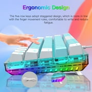 E-YOOSO 60% Mechanical Keyboard, Red Switch Gaming Wired Keyboard with RGB Backlit, Ultra-Compact 60 Percent Computer Keyboard for Windows, Mac OS
