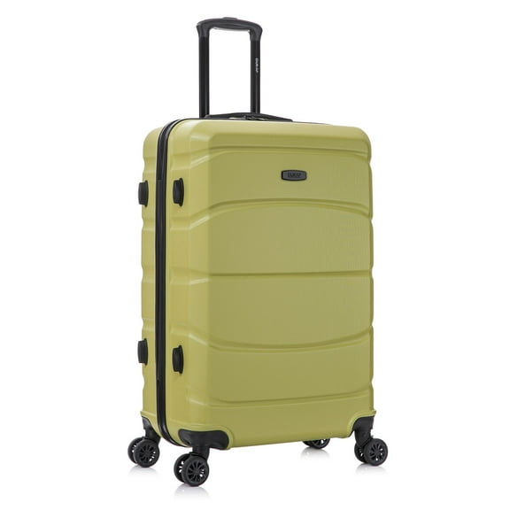 DUKAP SENSE 28" Hardside Lightweight Checked Luggage with Spinner Wheels, Handle and Trolley, Green