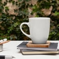 thumbnail image 4 of Acacia Wood Coasters Square for Drinks Tabletop Protection with Holder Set of 6, Wooden Coasters for Coffee Table Dining Table Desk Rustic Coasters for Home Office Christmas Decor 4 Inch …, 4 of 9