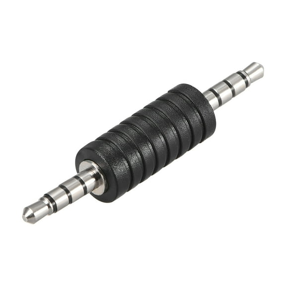 Uxcell 3.5mm 4 Pole Male to Male Connector Stereo Audio Video Adapter Nickel Plated