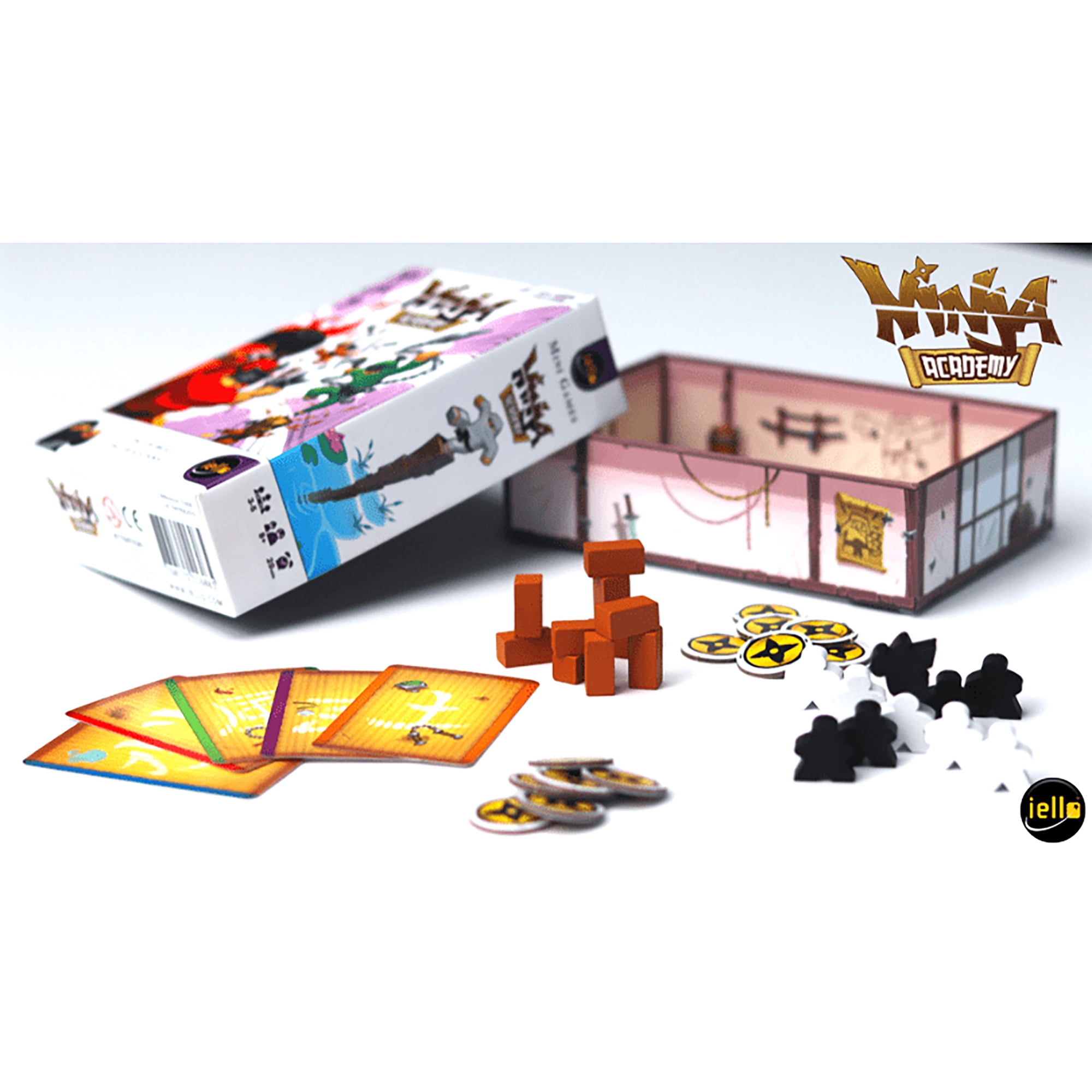 Ninja Academy - Mini Games, Kids & Family, Iello Games, Ages 8+, 3-5 Players, 20 Min
