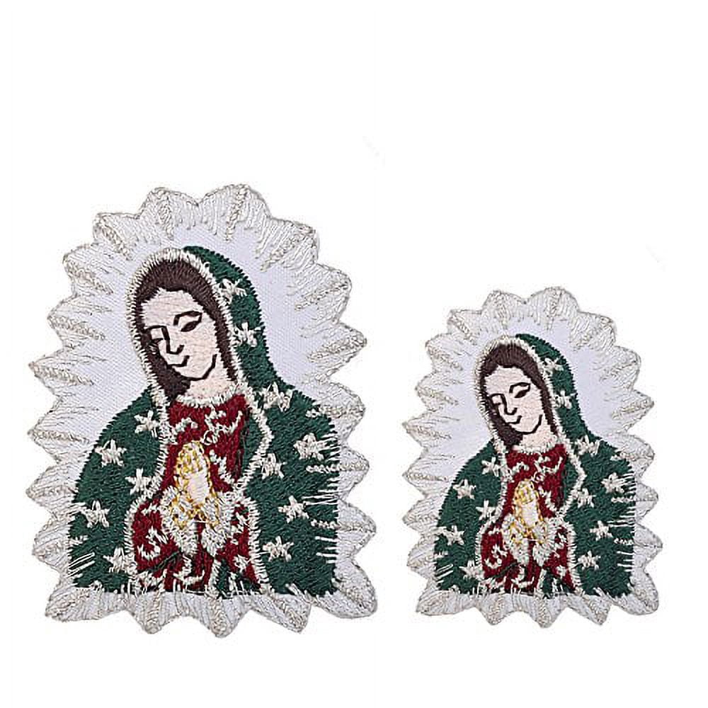 Christening Virgin Mary Our Lady of Guadalupe Baptism Embroidered Iron On patch