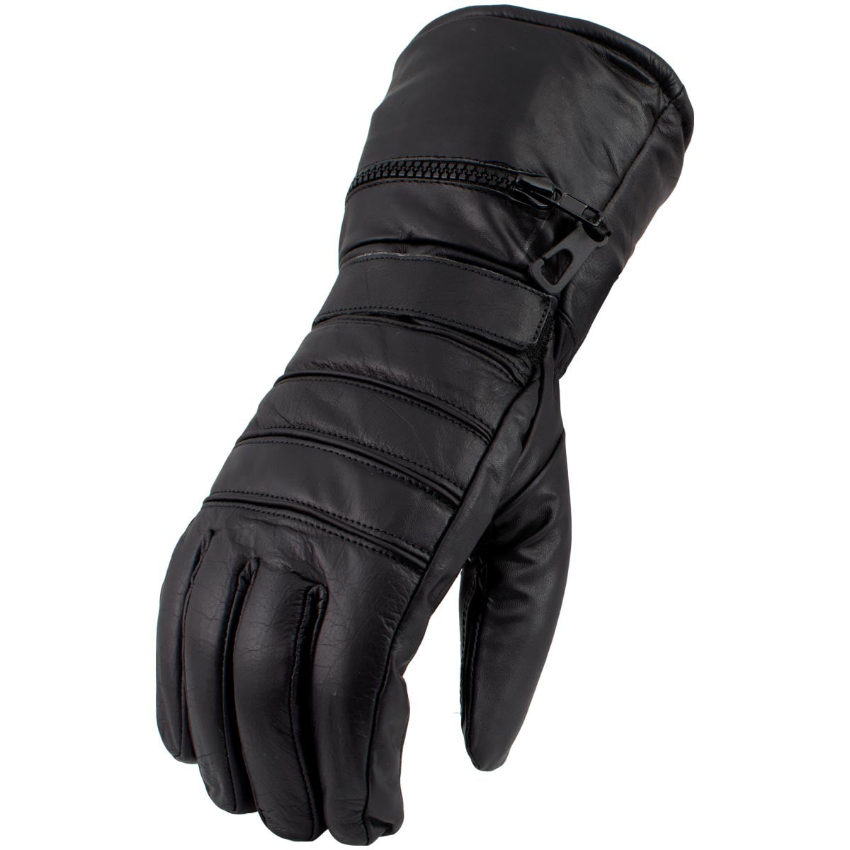 Men's Winter/Motorcycle Cruiser ATV Genuine Leather Thinsulated Gloves Gauntlets