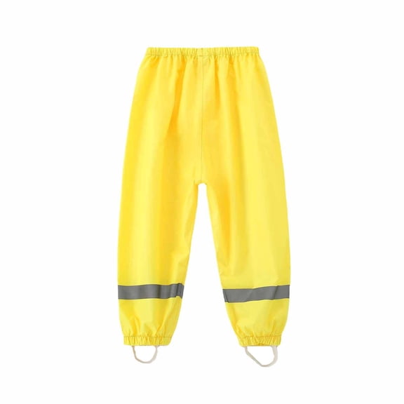 Kilaqueen Boys Girls Toddlers Waterproof Rain Pants Mud Proof Lightweight Splash Pants Windproof Rain Trousers Over Pants Outdoor Lightweight Cozy Rainwear