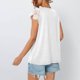 thumbnail image 4 of Camisas de Manga Larga de Mujer Encaje Plisado Casual Blusa de Manga Corta, Top de Poliéster Suave para Fiesta, Viajes Y Uso Diario de Estilo Callejero, 4 of 9
