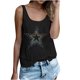 thumbnail image 1 of Top de chaleco con estampado de lentejuelas coloridas y cuello redondo de Color sólido informal a la moda para mujer Fridja  qr410, 1 of 4