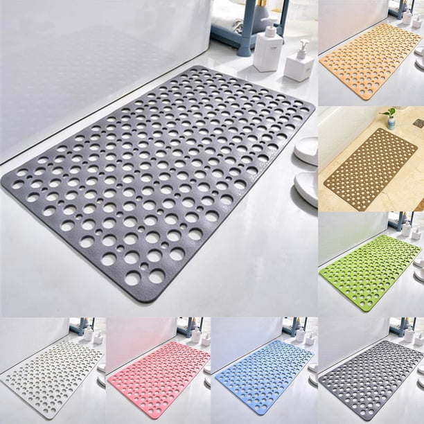 Alfombrilla de baño antideslizante con ventosa antifugas, material TPE, diseño multiagujero, antideslizante, para baño, con agarre seguro, resistente al agua.