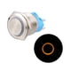 thumbnail image 5 of 2uds Enganche Pulsador Botón Interruptor 12V 22mm Impermeable para Coche Amarillo Unique Bargains interruptores de botón automotriz, 5 of 6