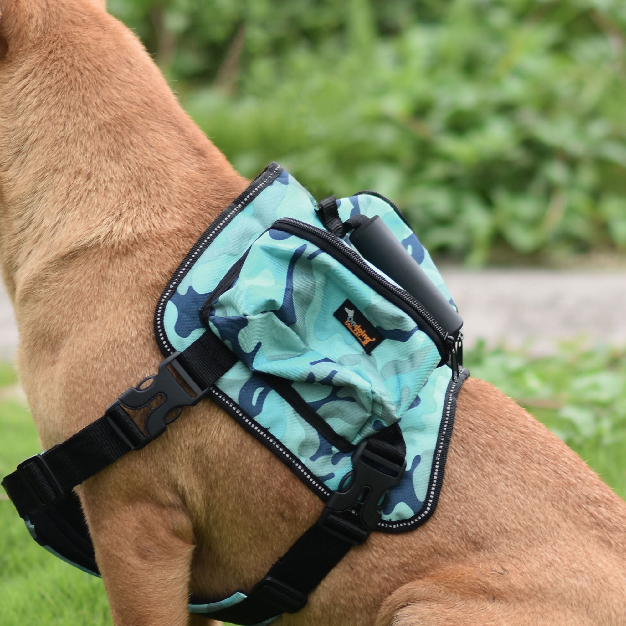 camo dog backpack
