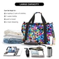 thumbnail image 3 of Horeoi Colorful Tie Dye Stained Glass 2 for Travel Duffle Bag with Adjustable Strap - Large Capacity Hand Carry for Gym Sports Outdoor, 3 of 8
