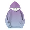 thumbnail image 6 of Resicozy Hoodies For Teen Girls Long Sleeve Gradient Color Cute Hoodie with Pocket Lightweight Y2k Comfy Oversized Hooded Sweatshirt 3-15 Years Sky Blue 120, 6 of 6