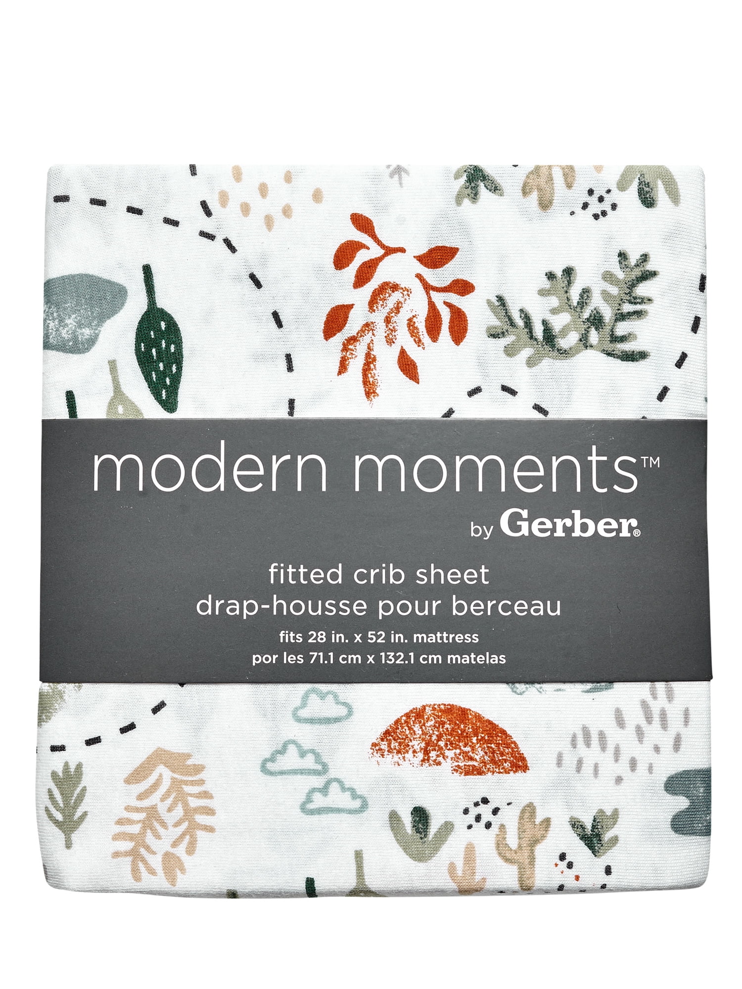 Modern Moments by Gerber Baby & Toddler Boy Ultra Soft Fitted Crib Sheet, White