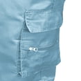 thumbnail image 6 of Xzbqbs Men's Outdoor Cargo Shorts Zipper Multi Pocket Inner Drawstring Waist 5 Inch Summer Bottoms Solid Color Lightweight Hiking Utility Trousers with Pockets, 6 of 6