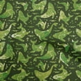 thumbnail image 1 of oneOone Tissu Polyester Spandex Vert Foncé Matériel de Robe de Mer Tissu Imprimé Tissu au Mètre 56 Pouces de Large, 1 of 4