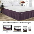 thumbnail image 4 of SGI Bedding 11 Inch Wrap Around Bed Skirt | Microfiber Bed Skirt | Fade Resistant, Wrinkle Free, Anti-static, Decorative, Extra Storage Space, Clutter-Free | Full, Plum, 4 of 8