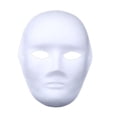 thumbnail image 1 of 5PCS DIY Máscara de papel blanco Pulpa Máscara pintada a mano en blanco Personalidad Diseño libre creativo Máscara blanca-Mascarada, Cosplay, Fiesta de baile, 1 of 5
