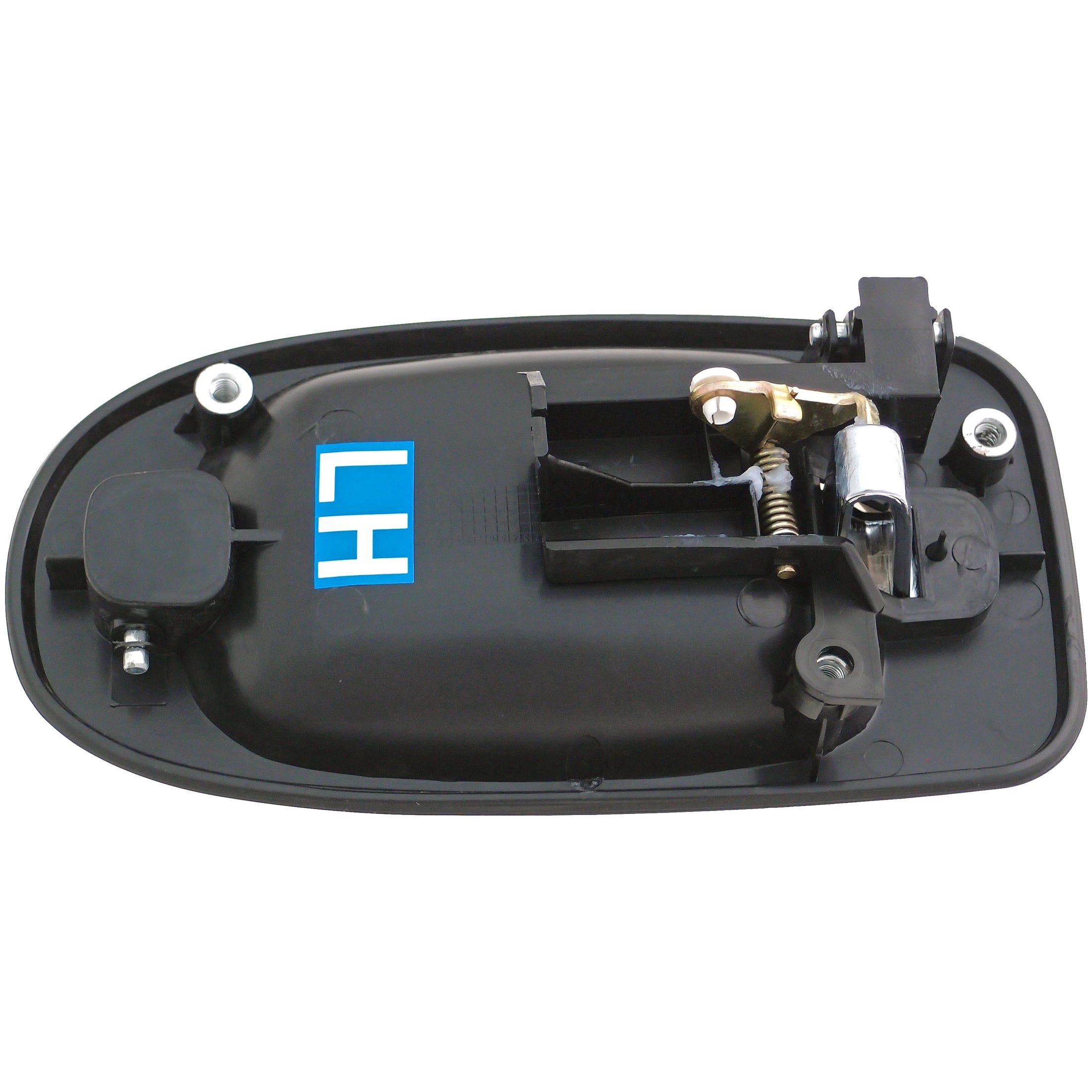 Dorman 83385 Rear Driver Side Exterior Door Handle for Specific Buick Models, Chrome Lever and Black Housing