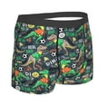 thumbnail image 3 of Bingfone Dinosaur Plays Soccer Men's Underwear - Casual Stretch Boxer Briefs-Medium, 3 of 9