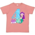 thumbnail image 3 of Inktastic Fourth Birthday Mermaid Girls Toddler T-Shirt, 3 of 5