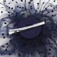 thumbnail image 4 of Sombrero derby floral de malla y plumas para mujer, boda, día con diadema y clip, cóctel, fiesta de té, 4 of 5