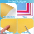 thumbnail image 3 of Uxcell 20Pcs Glitter Cardstock Paper, 250gsm Sparkly Paper Gold 8.5x11 inch, 3 of 5