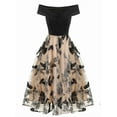 thumbnail image 2 of Embroidered Off-Shoulder Tulle Party Dress for Prom and Evening Events, 2 of 8