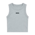 thumbnail image 3 of Tsesme Summer Sleeveless T-Shirt for Girls, Round Neck Slim Fits Crop Tank Tops, Summer Breathable Comfy Tanks 2-14 Year, 3 of 9