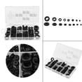 thumbnail image 3 of Washer Gasket, 180Pcs Black Nylon Rubber Washers Assorted Flat Washers Insulating Round Spacer Seal Assortment, Grommet Kits, 3 of 8