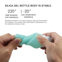 Utoimkio Silicone Travel Bottle Portable Travel Bottling Suit,Leak Proof Squeeze Bottles for Shampoo, Lotion & Liquid Toiletries