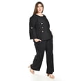 thumbnail image 2 of Set de lino con botones decorativos Roman Fashion /Tallas Extras, 0230 (Negro) negro 38, 2 of 7