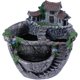 thumbnail image 1 of Micro Paisaje Flores artificiales Plantas suculentas Olla Tiny Creative Flower Pot Holders Diseño de jardín colgante con Sweet House (plata) kaili Sencillez, 1 of 4