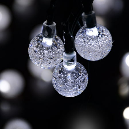 Dephen Solar Globe String Lights 19 7 Ft 30 Led 8 Mode Crystal Ball Dephen Solar Globe String Lights 19 7 Ft 30 Led 8 Mode Crystal Ball Waterproof