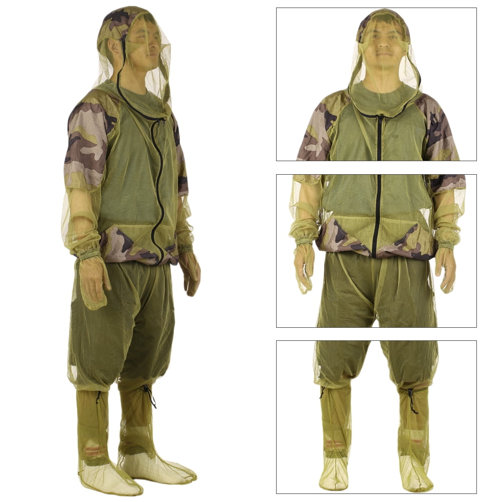 Lixada Outdoor Mosquito Repellent Suit Bug Jacket Mesh Hooded Suits