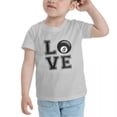 thumbnail image 3 of Pool Balls Love Cute Toddler T-Shirts for Boys Girls (Gray, Youth XL), 3 of 5