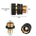 thumbnail image 6 of TSV Quick Release Garden Hose Connector Set, 3/4" Garden Hose Quick Connect Fittings, Male + Female, 6 of 6