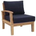 thumbnail image 5 of Modway Marina 5-Piece Solid Teak Wood Patio Sofa Set in Natural/Navy, 5 of 9