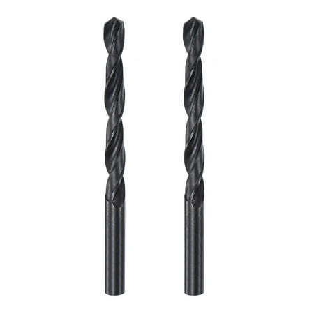 

High Speed Steel Twist Drill Bit 9mm Fully Ground Black Oxide 123mm Long 2Pcs