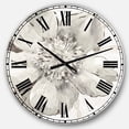 thumbnail image 1 of DesignArt Indigold Pivoines Grises III Grande Horloge Murale, 1 of 2