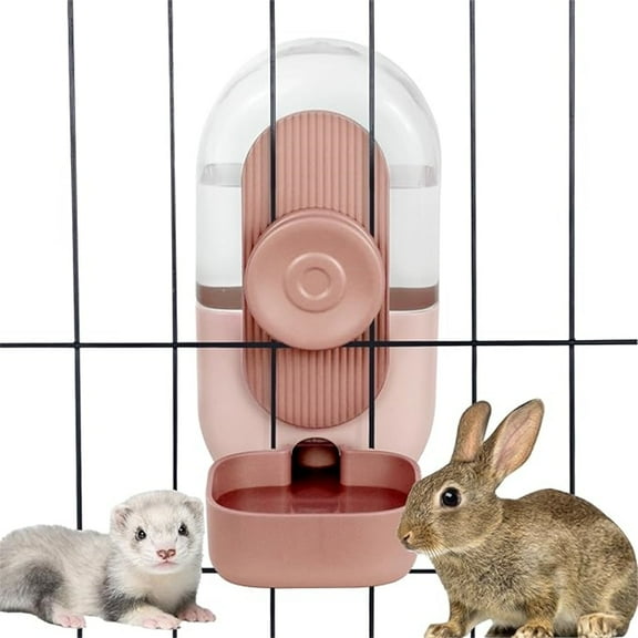 Hanging Automatic Water Dispenser，Rabbit Water Bottle,Bunny Guinea Pig Ferret Water Bowl for Cage,Suitable for Small Animal Puppies