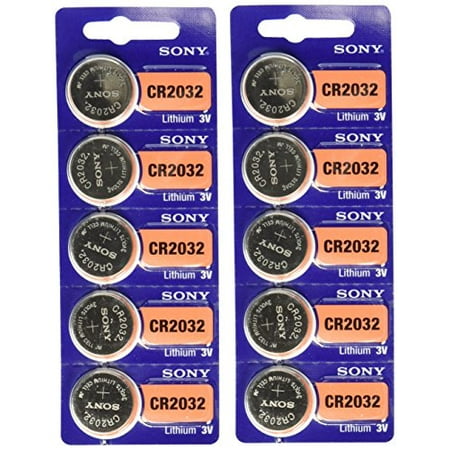 Sony CR2032 Lithium 3V Batteries (2 x Pack of 5) (Best Cr2032 3v Lithium Battery)