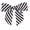 Black White, variant on Weststone 50pcs Satin Black White Stripe Ribbon Bows 3 1/2" Span x 2" Tail, Ribbon Width 1", Pre-Tied Bows or Self-Adhesive Bows