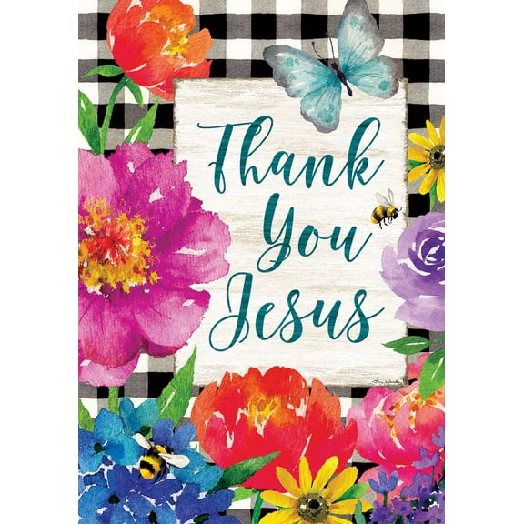 Thank You Jesus 4861 Decorative Flag