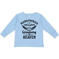 thumbnail image 3 of Inktastic Handpicked for Earth By My Grammy in Heaven with Angel Wings Boys or Girls Long Sleeve Toddler T-Shirt, 3 of 5