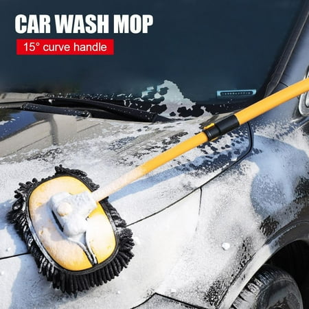 

LIKEM Car Wash Brush Telescoping Long Handle Cleaning Chenille Mop Brushes Tool Kit