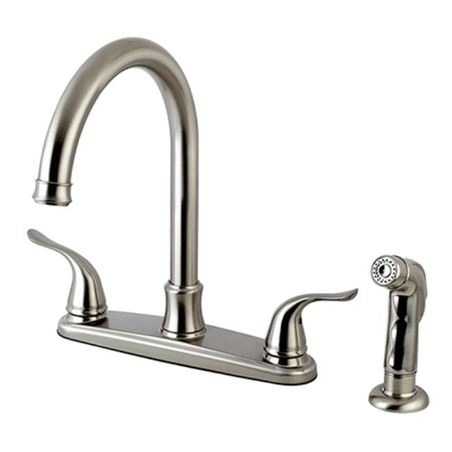 Kingston Brass Fb7798ylsp Yosemite 8 Inch Centerset Kitchen Faucet Satin Nickel