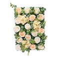 thumbnail image 4 of perfeclan Artificial Flower Panel Backdrop, DIY Street Quoted Flowers, Decorative Flower Panels, Backdrop for Wedding, Interior Decoration Champagne Color, 4 of 9