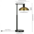 thumbnail image 3 of Evelyn&Zoe Conan 25" Transitional Metal Table Lamp with Gold Bowl Metal Shade, 3 of 6