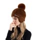 thumbnail image 1 of Sombreros de invierno para mujer, de color liso, modernos, gruesos y cálidos, con capucha y protección para las orejas., 1 of 2